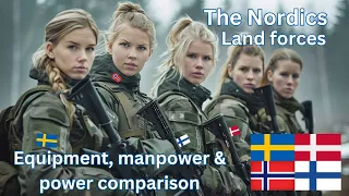 Nordic Land Forces | Operational Quantities & Power Comparison | Sweden, Denmark, Norway & Finland