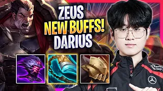 ZEUS TRIES DARIUS WITH NEW BUFFS! - T1 Zeus Plays Darius TOP vs Yone! | Season 2024