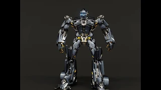 Blender Transformers animation and render test