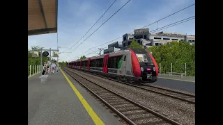 Open Rails Ligne L Z50000 Entre Paris-Saint-Lazare à La Défense (Bonne Année 2021)