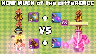 Spiky Ball + Rage Vial Vs Giant Gauntlet + Rage Vial Which One Is Best ! (Clash of clans)