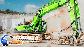 1 Hour Diggers For Kids 🦺 HUGE Caterpillar Excavators, Doosan Trucks & More | Diggers For Children
