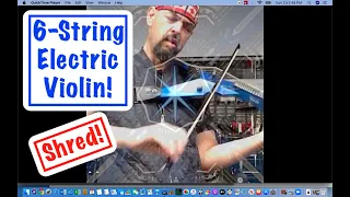 Trippy 6-String Flying-V Electric Violin improvised jam with live loop