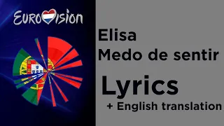 Elisa - Medo de sentir (Lyrics with English translation) Portugal 🇵🇹 Eurovision 2020