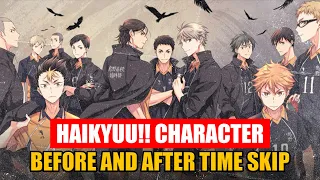Anime Comparison : Haikyuu !! Character before and after time skip || Netizenly