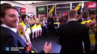 2017: Grand Final Richmond v Adelaide Team Song "Yellow And Black"