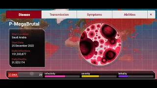 Plague Inc. : Parasite Level Mega Brutal Walkthrough