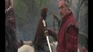 Highlander Juan Sánchez Villalobos Ramírez introduce his sword