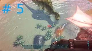 [gameplay ark # 5] raptor alpha VS spinosaure