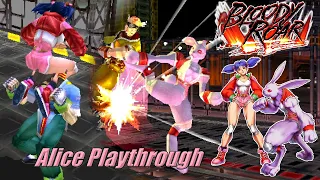 Bloody Roar (PS1) - Alice The Rabbit Arcade Playthrough