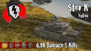 Strv K  |  6,8K Damage 5 Kills  |  WoT Blitz Replays