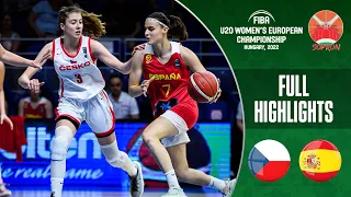 Final: Czech Republic - Spain | Basketball Highlights - #FIBAU20Europe Women