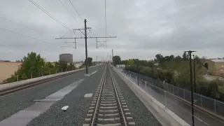 CalTrain First Person Cab Ride | Redwood City, CA - San Francisco, CA | 130 km/h Express Train