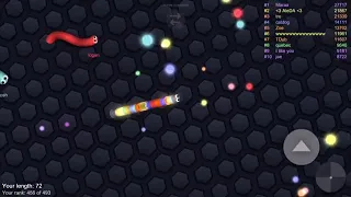 I died in slither.io as a giant snake