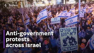 Israel anti-government protests call for a hostage release deal