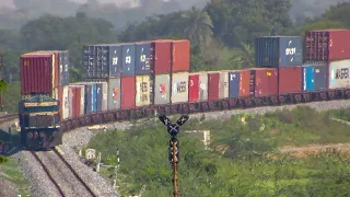 11 in 1 Double Stack Container Trains Compilation | Indian Railways