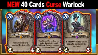 New STRONGEST Curse Warlock Deck In Standard Format! Throne of the Tides Mini-Set | Hearthstone