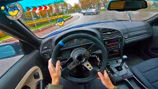 BMW E36 STREET DRIFT POV #21