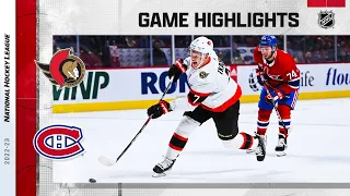 Senators @ Canadiens 10/4 | NHL Highlights 2022