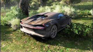 Abandoned Bugatti Chiron Rebuild - Forza Horizon 5 | Gameplay