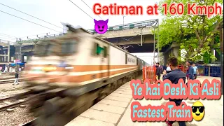 Dangerous Fastest Train of India shows who’s the Boss | Wap5 Gatiman Express volts past at 160 Kmph