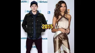 Tom Holland Vs Zendaya Through The Years 🌟 #shorts #tomholland #zendaya