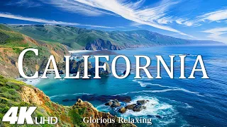 California 4K - Amazing Beautiful Nature Scenery with Piano Relaxing Music - 4K Video Ultra HD