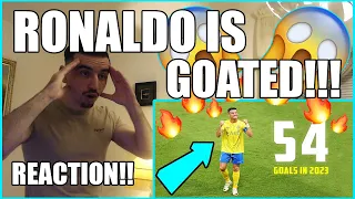 The GOAT In ACTION!! 🐐🐐| Cristiano Ronaldo ALL 54 GOALS in 2023  (Top Scorer of the Year) *REACTION*