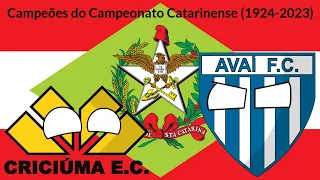 Campeões do Campeonato Catarinense (1924-2023)