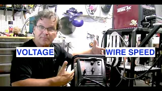 Mig Welding Basics part 3-Setting Voltage and Wire Speed