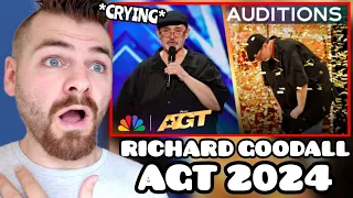 British Guy Reacts to Richard Goodall | GOLDEN BUZZER "Don't Stop Believin'" | AGT 2024 | REACTION!