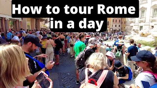 Rome Italy Tour Guide - How To Tour Rome By Foot In A Day. With Caption