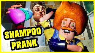 FUNNY PRANK IN THE NEIGHBOR'S BATH!! - Hello Neighbor Mod