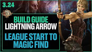 Path of Exile | 3.24 League Starter Lightning Arrow to Magic Find | + Bow Craft Tutorial