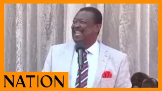 Crowd cheers as Mudavadi recognises Atwoli's presence at Ruto's event