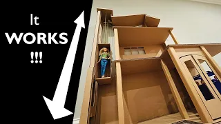 DIY Cardboard Barbie House: Part 2 - How to Make a Working Elevator for Endless Fun!