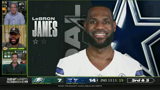 LeBron James Joins the Manning Bros on 'MNF'