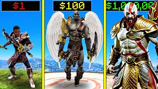 GTA 5 : $1 GOD OF WAR to $1,000,000,000 GOD OF WAR KRATOS (GTA 5 Mods)