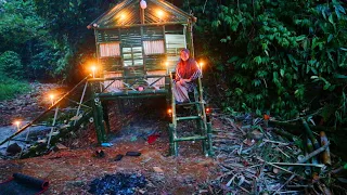 CAMPING DAN BERBURU MEMBUAT SHELTER DARI BAMBU BARENG ISTRI