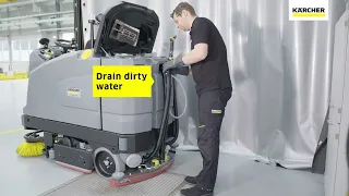 New Karcher B260 ride on battery scrubber