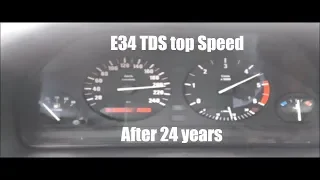 BMW E34 525TDS top speed after 24 years