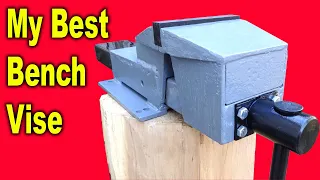 Few people know how to make a metal Bench Vise. How To Make A Bench Vise