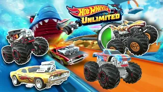 Hot Wheels Unlimited New Update - Restart All Cars and Tracks - Got Monster Trucks and Rodger Dodger