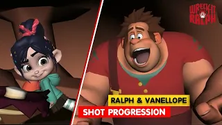 Wreck it Ralph | Ralph and Vanellope Shot Progression | Animation Breakdown | 3DAnimationInternships