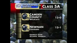 GHSA 5A Semifinal: Camden County vs. Newnan - Dec. 12, 2003