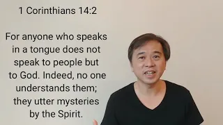 A Short Bible Reflection : 1 Corinthians 14:2 Speaking in tongue