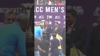 Funny Moments when Rohit Paudel and Monty Desai jointly Lift the ACC Premier Cup Trophy