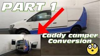VW CADDY  CAMPER CONVERSION / Our first camper build.
