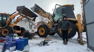 Подготовка экскаватора-погрузчика к предстоящему сезону, мелко срочный ремонт JSB 4SX🚜