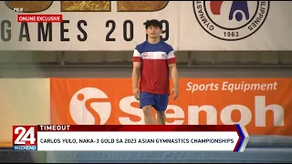 Carlos Yulo, naka-3 gold sa 2023 Asian Gymnastic Championships | 24 Oras Weekend